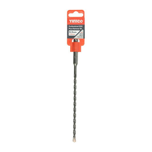 Timco 6.5 x 210mm Professional SDS Plus Hammer Bit High quality AP65210