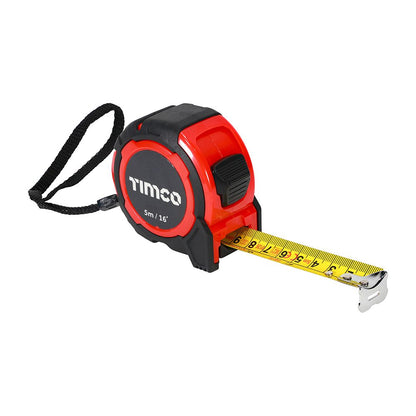 Timco Tape Measure 5m / 16ft 25mm 5MTAPEM