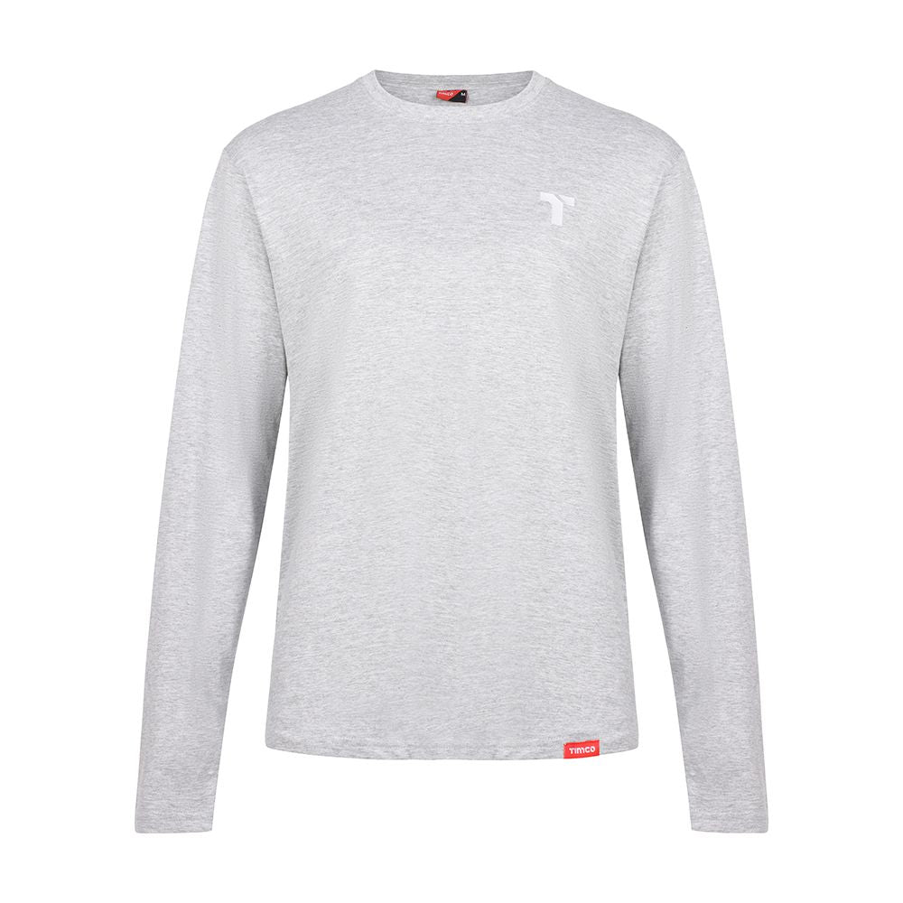 Timco Long Sleeve Trade T-Shirt Classic fit Medium Grey LSTTMIXM