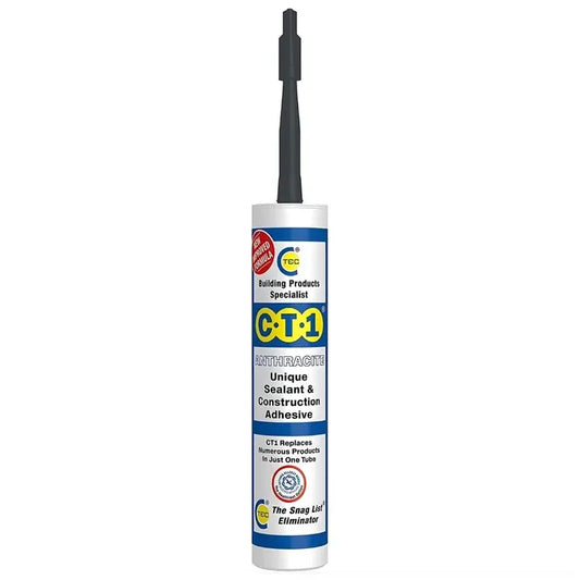 C-TEC CT1 290ml Unique Sealant & Construction Adhesive CT1535307 - Anthracite