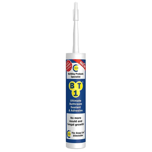 C-TEC BT1 290ml Ultimate Bathroom Sealant & Adhesive BT1535108 - Transparent
