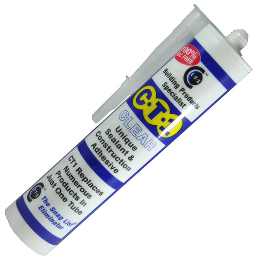C-TEC CT1 11352 Clear Unique Sealant and Construction Adhesive 290ml