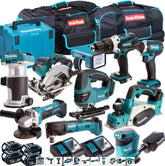 Makita 10 Piece 18V Li-ion Kit 4 x 5.0Ah Batteries MAKDEAL 91M