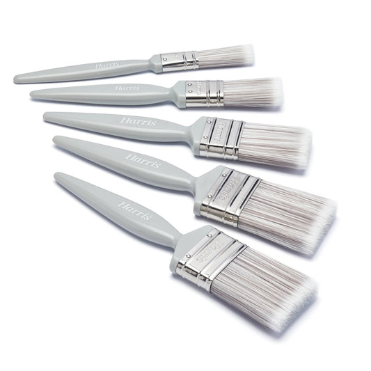 Harris Pack of 5 Flat Paint Brush Set Essentials For Walls & Ceilings 101011006