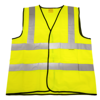 Sealey Worksafe® Hi-Vis Yellow Waistcoat - X-Large 9804XL