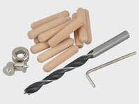 Faithfull 10mm Drill & Points Dowel Kit Hex key FAIDOWKIT10