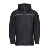 Timco Waterproof Lined Rain Jacket Front zip Adjustable Cuffs Black Large LRJ1001L