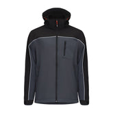 Timco Softshell Jacket Waterproof 4-way Stretch Fabric Grey/Black Extra Large SSJ1201XL