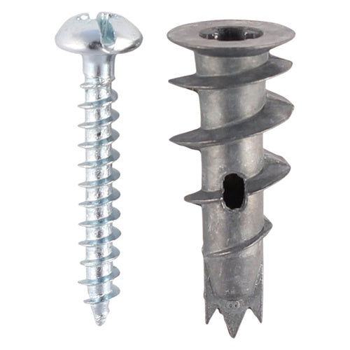 Timco 31.5mm Metal Speed Plug with Zinc Plated Screw (75/Bag) TBAZSB