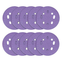 Trend Zirconium Random Orbital 8-Hole Sanding Disc 10pc 125mm 60 grit AB/125/60Z